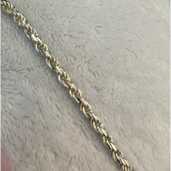 Silver 24” Solid Rope Chain 925 4mm thick Italy - Picture 8 of 15